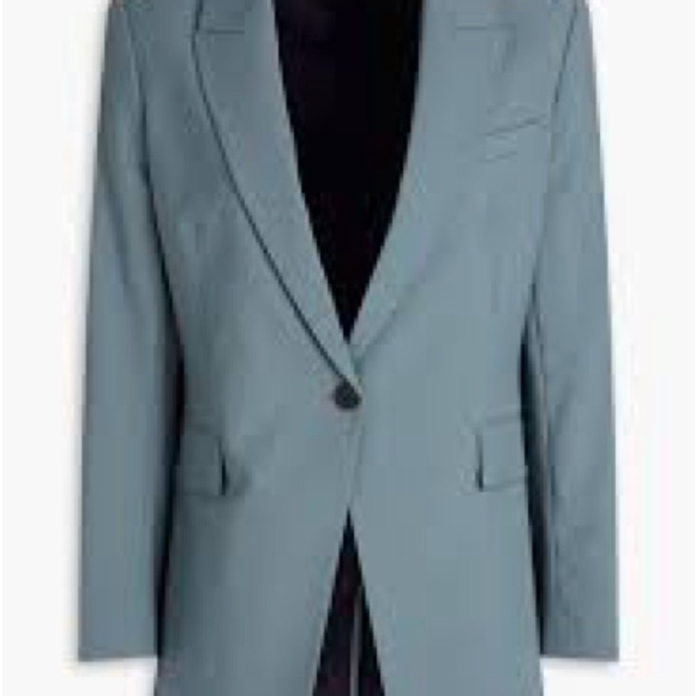 Theory Women's Light Blue Single-Button Blazer